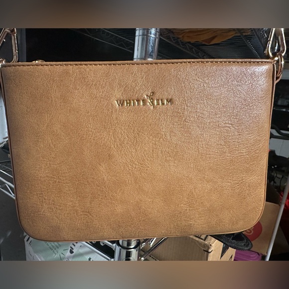 White Elm Almond Ara Crossbody/ Clutch - Picture 6 of 7
